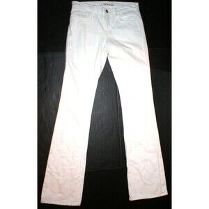 New J Brand Jeans Bailey Womens White Straight to Boot Cut 25 27 X 33 USA